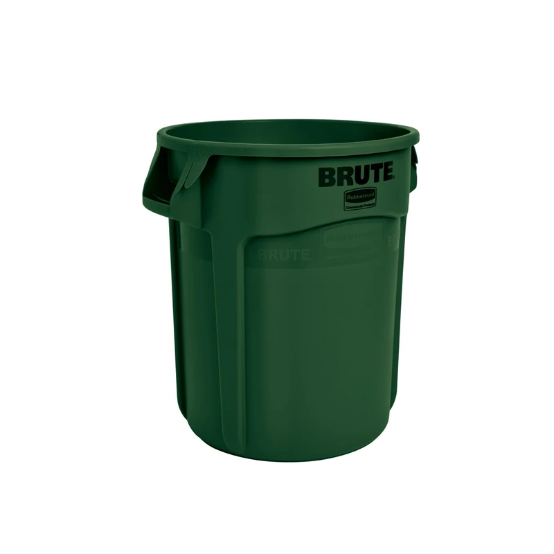 Rubbermaid Commercial Products Vented Brute Round Container 76 Litre Green FG262000DGRN