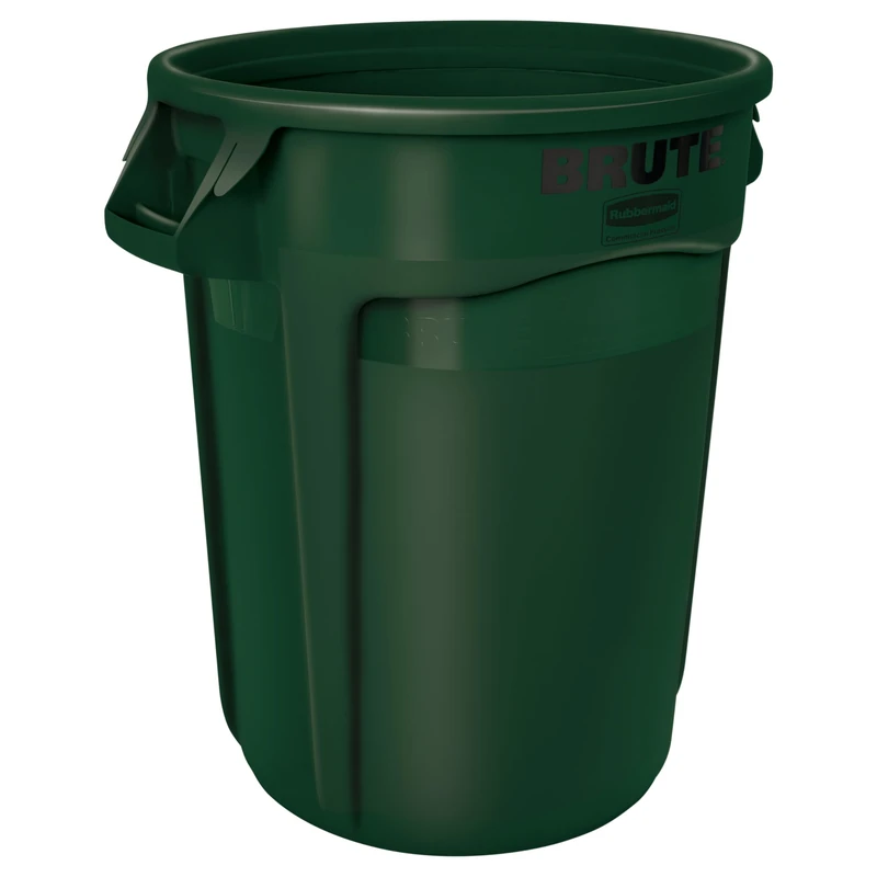Rubbermaid Brute 121L Vented Round Container - Green FG263200DGRN