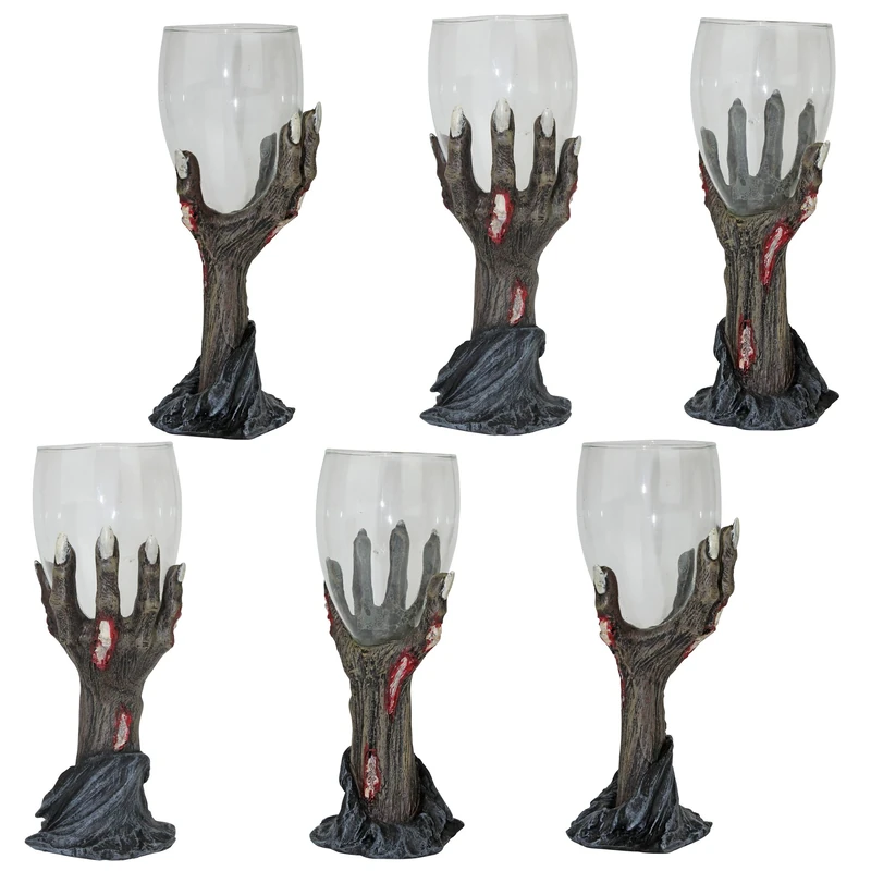 Design Toscano Toast of the Zombie Sculptural Goblet - Set of 6 - Image 1