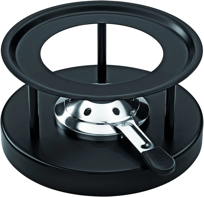 KUHN RIKON 32019 Rechaud Simple powdercoating, Stainless Steel, Silver, 20.5 x 20.5 x 10.5 cm