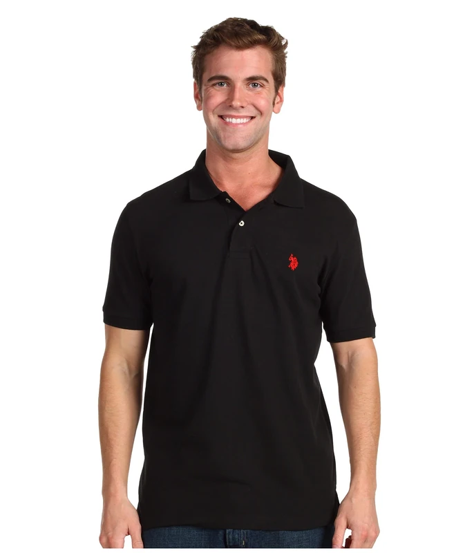 U.S. Polo Assn. Men's Classic Polo Shirt, Black, XL - Image 1