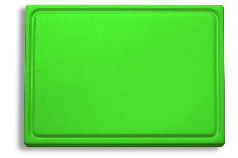 F. DICK 91265000-14, Juice Groove (Plastic Chopping Board, Green, 265 x 325 x 18 cm, Can be Used on Both Sides, HACCP)