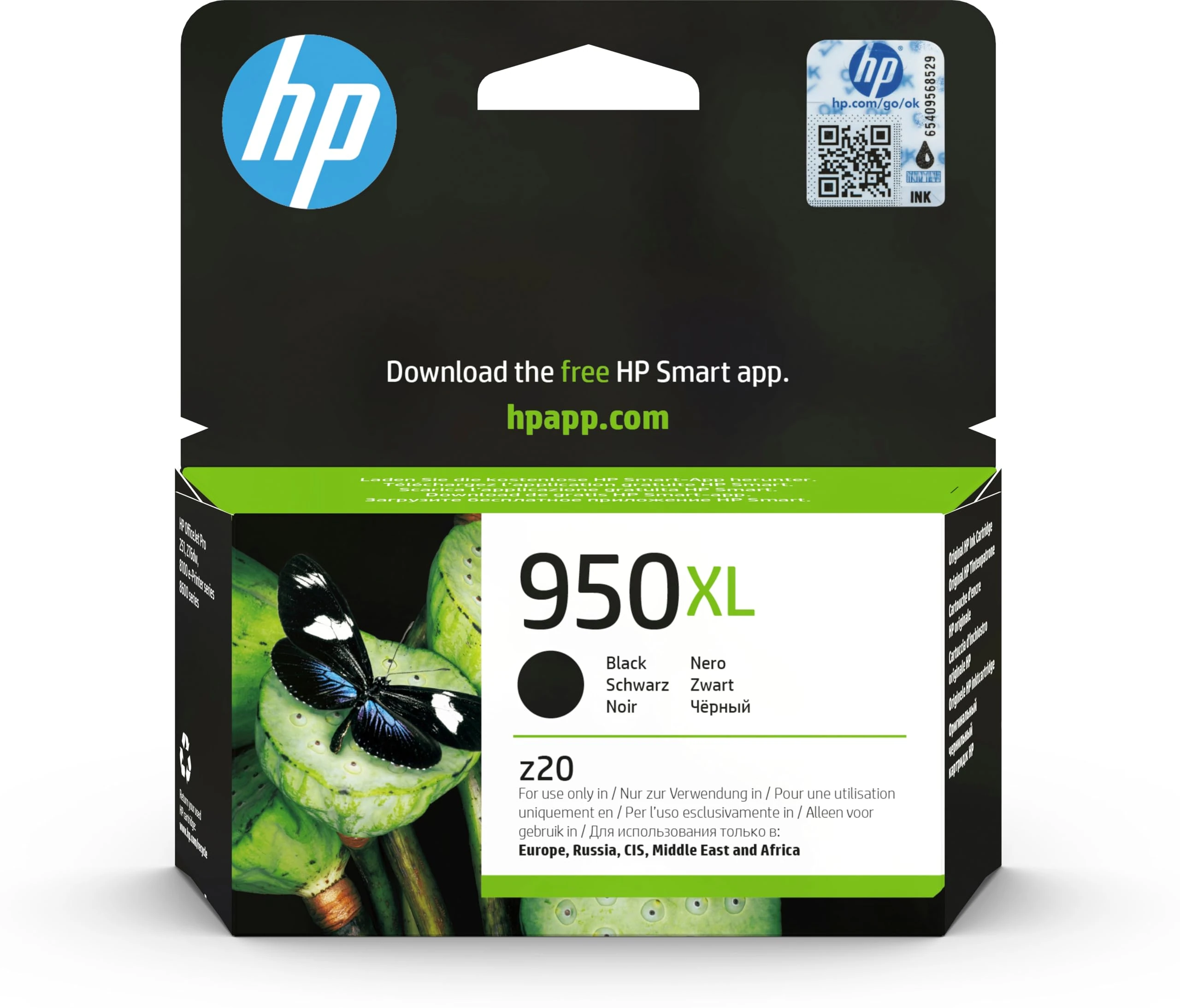 HP CN045AE 950XL High Yield Original Ink Cartridge, Black, Single Pack