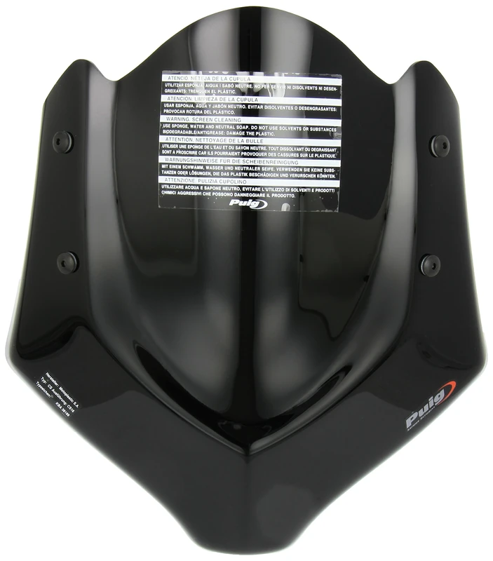 Puig 4950N Windshield for Kawasaki ER-6N 2009-2011, Black, Medium