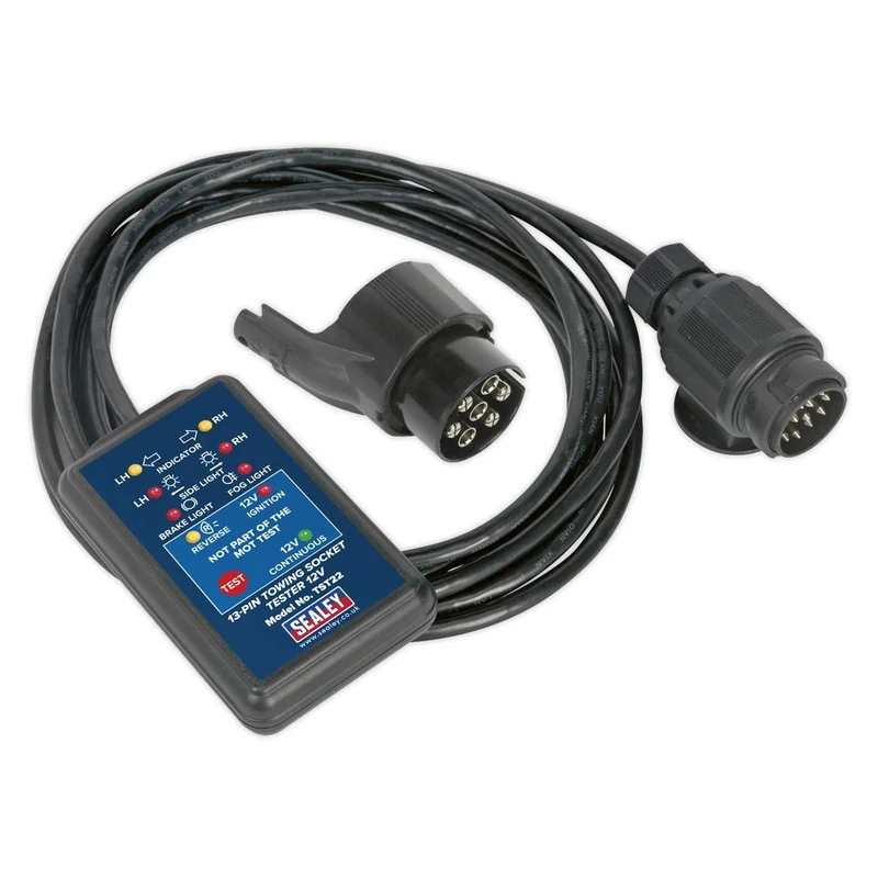 Sealey Tst22 13-Pin Towing Socket Tester 12V - Vosa Approved