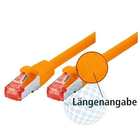 Tecline 71525A Category 6 Ethernet Cable with Narrow Kink Protection (25.0 m) Orange