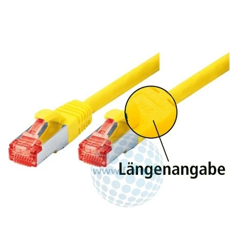 Tecline 71525Y Category 6 Ethernet Cable with Narrow Kink Protection 25.0 m Yellow