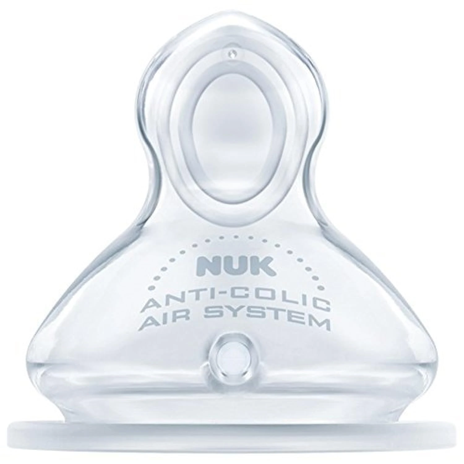 Nuk First Choice Anti-Colic Latex Teat Size 1 (0-6 Months) 2-Pack Orthodontic Nuk Shape Bisphenol-A