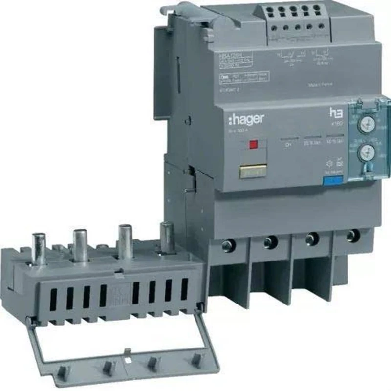 Hager X160 – Differential Block for X160 4 Poles 125 A Adjustable Mounting Side