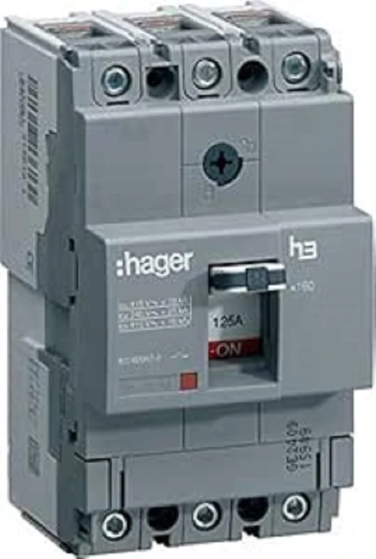 Hager X160 – Automatic Switch X160 3P3D 25 KA 125 A TM Adjustable Fixed/or
