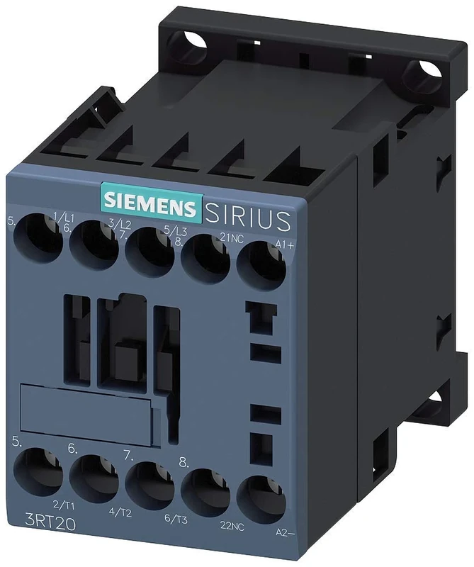 Siemens 3RT2018-1BB42 CONTACTOR, AC-3, 7.5KW/400V, 1NC, DC 24V, 3-Pole, SZ S00 Screw Terminal ., White