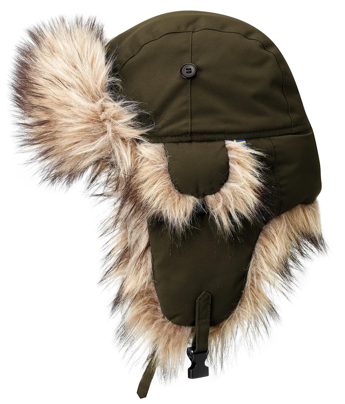 Fjallraven Men's Nordic Heater Hat, Dark Olive Green, S UK
