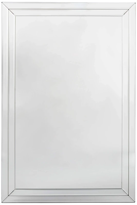 Premier Housewares Bathroom Mirror Clear Edge Wall Mirrors For Hallway Garden Mirrors Stick On Mirrors For Walls Bathroom Mirrors For Wall 90x60x1