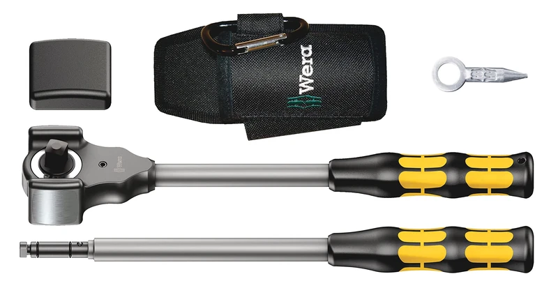 Wera 8002 C Koloss Combination Ratchet Hammer, All Inclusive Set, 1/2" Drive x 341 mm, 5pc, 05133862001, Silver
