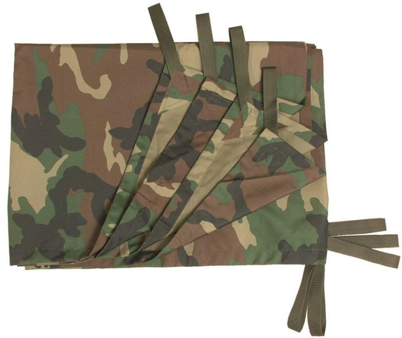 Mil-Tec Multi-Purpose Tarpaulin, Aluminium, Woodland, Standard Size