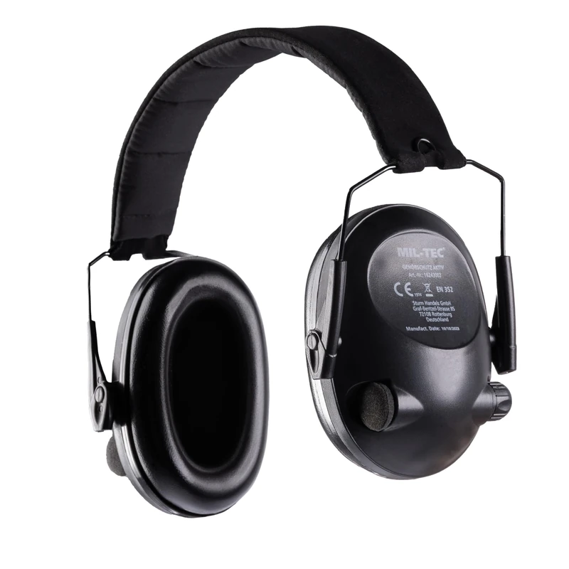 Black Active Ear Defenders - Image 1