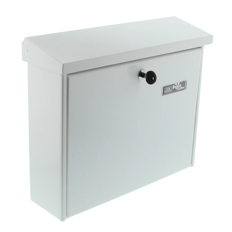 Burg-Wächter Letter Box with Opening Stop, A4 Format, Galvanised Steel, Journal 5867 W, White
