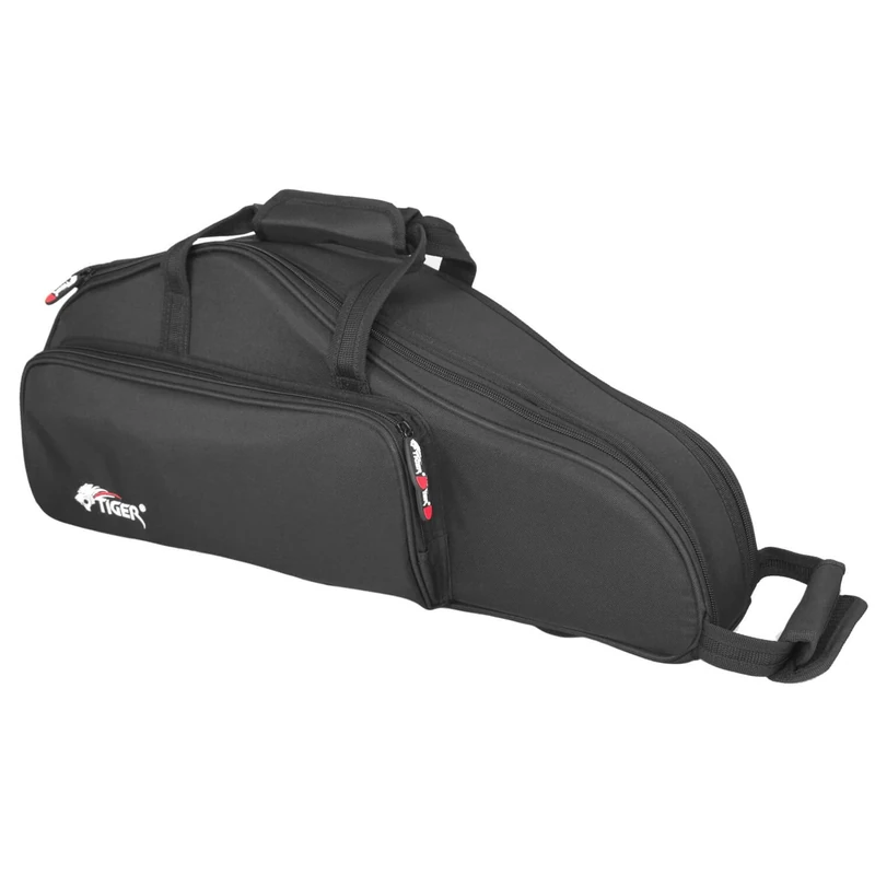 Tiger INC4-BK Alto Sax Case 22mm Deluxe Padded Saxophone Case 60 x 8 x 25 cm - Black