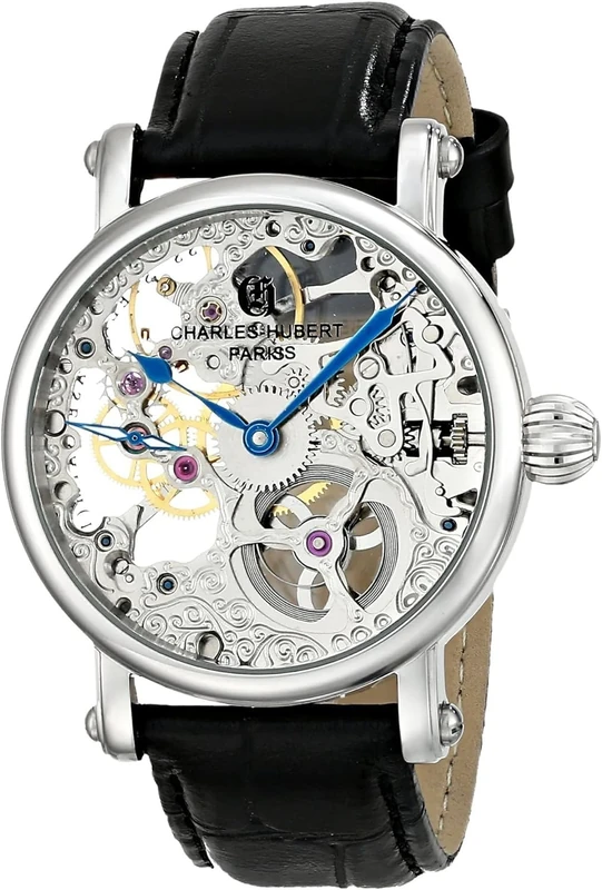 CHARLES-HUBERT PARIS Men's 3887-B Premium Collection Stainless Steel Mechanical Watch - Image 1