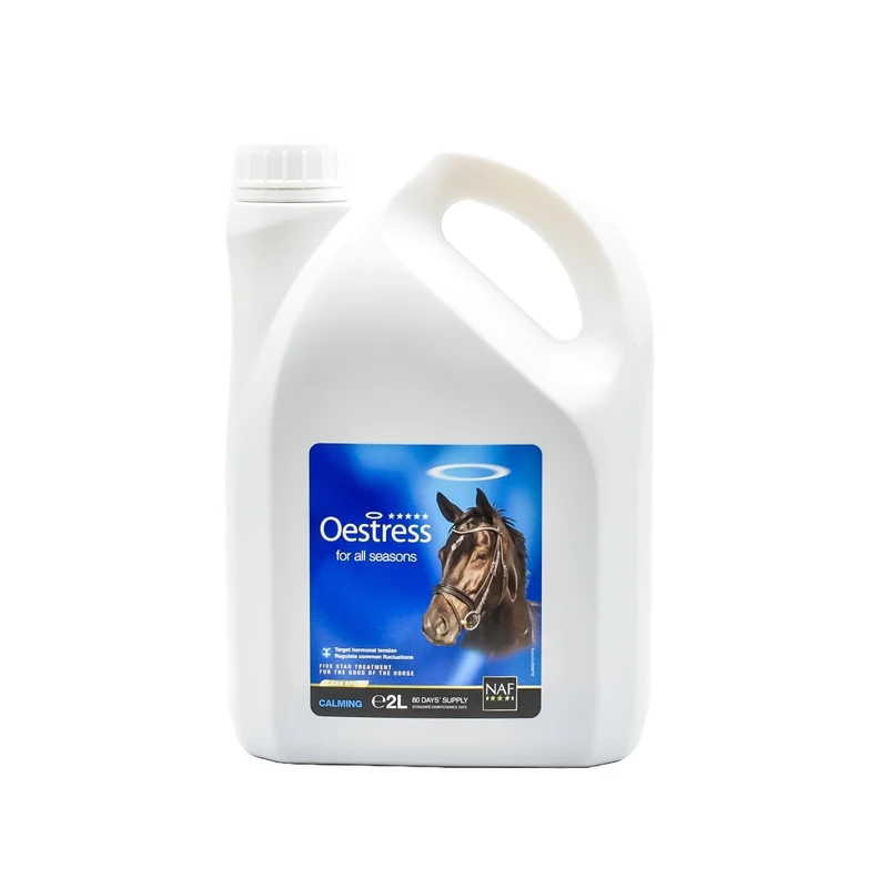 NAF Five Star Oestress Liquid 2L – Hormonal Support for Mares – Natural Supplement to Aid Mood, Focus & Seasonal Behaviour – With Chasteberry & Magnesium
