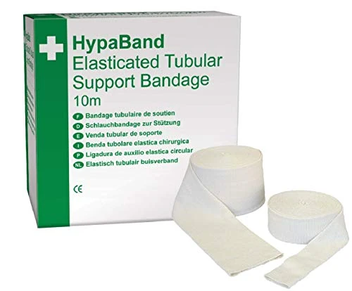 Safety First Aid Tubular Support Bandage (C - Adult Hands), White - 6.75cm x10m