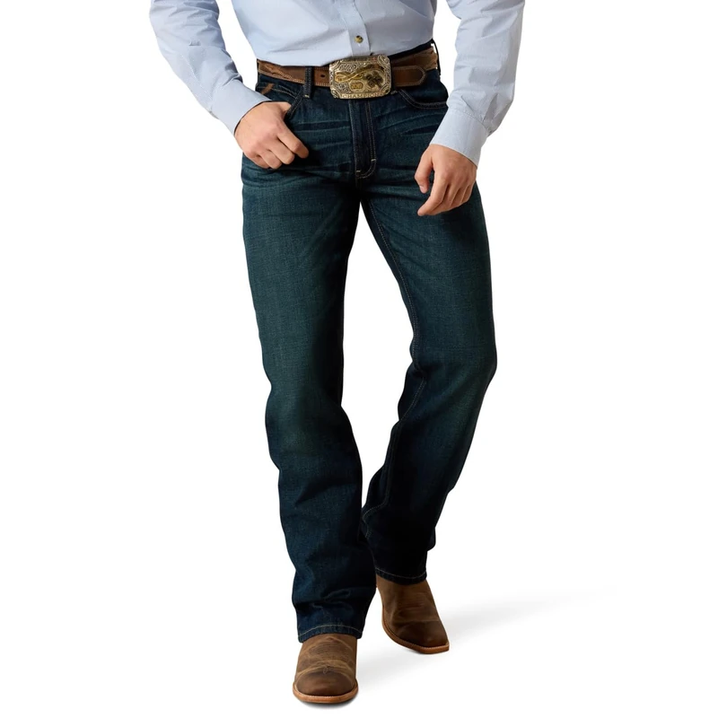 ARIAT Men's M4 Low Rise Boot Cut Jean, Roadhouse, 38W / 34L