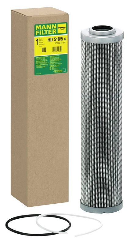 MANN-FILTER HD 518/5 x Oil Filter Hydraulics filter - for Off-Highway Applications