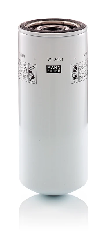 MANN-FILTER W 1268/1 Oil Filter Hydraulics filter - for Off-Highway Applications - Image 1