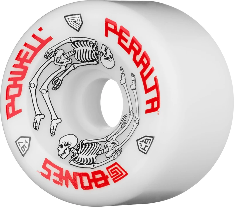 Powell Rat Bones Green (90 A) 60 mm Wheels (Set of 4) White White - White Size:64 mm