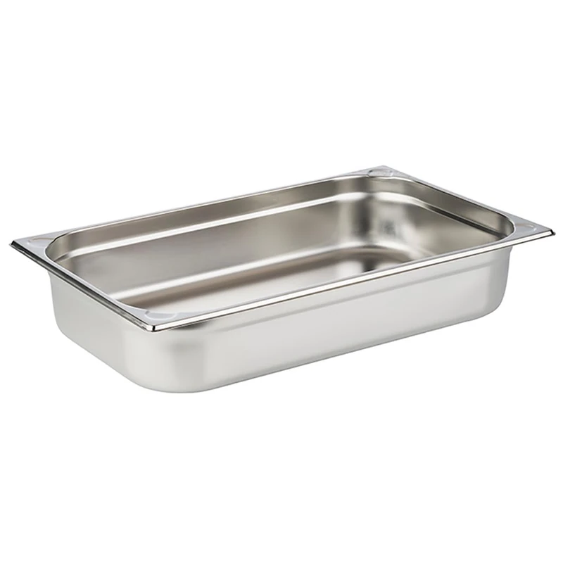 APS 81104 GN Container 1/1, Gastronorm Container Stainless Steel/Dimensions 32.5 x 53 cm/Depth 100 mm/Volume 13.25 Litres