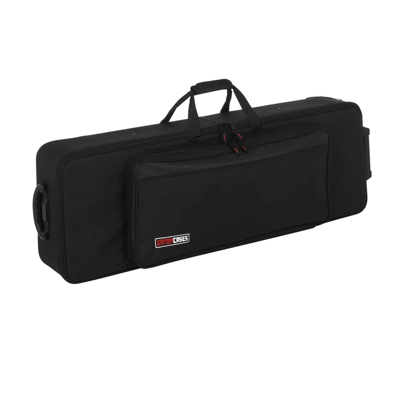 Gator Rigid EPS Foam Lightweight Case with Wheels for Slim 61 Note Keyboards