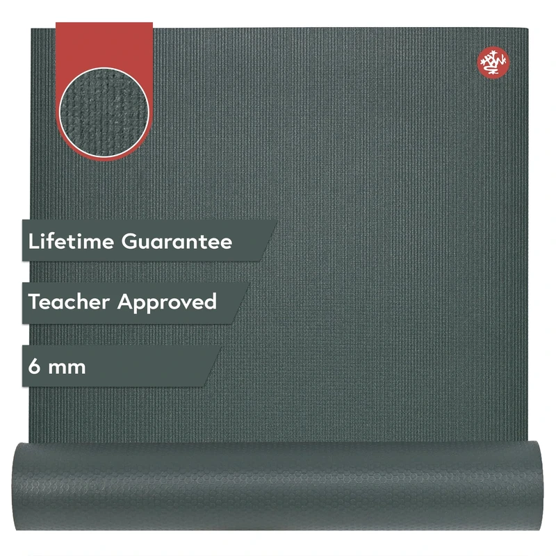 Manduka PRO Yoga and Pilates Mat, Black Sage