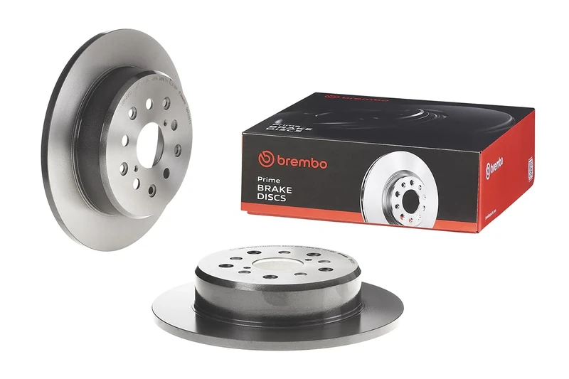 Brembo 08.A038.11 Rear UV Coated Brake Disc - Set of 2