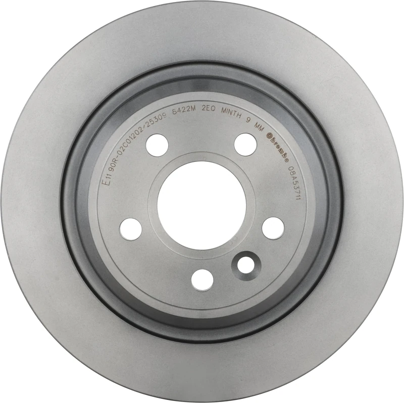 Brembo 08.A537.11 Rear UV Coated Brake Disc - Set of 2