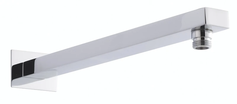 Hudson Reed ARM13 Wall Chrome Small Rectangular W/Mounted Shower Arm, 355mm x 35mm
