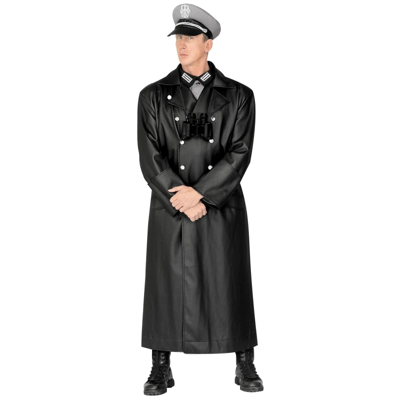 General Coat Leatherlook F/L Costume Medium for Wild West Cowboy Fancy Dress