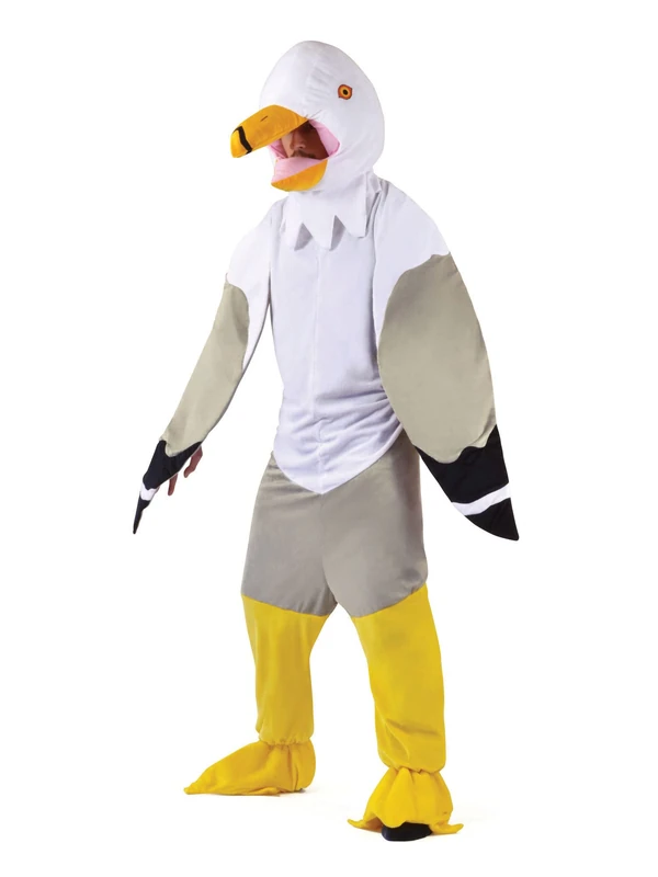 Bristol Novelty AC950 Big Head Seagull Costume, 44-Inch Chest Size Halloween, World Book Day