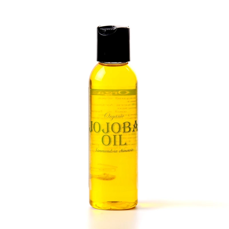 Mystic Moments | Jojoba Carrier Oil Organic 125ml | Cold Pressed from Simmondsia Chinensis Seeds | Rich in Vitamins E & B | Skin & Hair Moisturiser | Lip Care | 100% Pure & Natural | Vegan GMO Free
