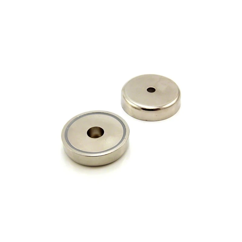 N42 Neodymium Pot Magnet for Arts, Crafts, Model Making, DIY, Hobbies, Office, and Home - 60mm dia x 15mm thick x 8mm c/bore - 139kg Pull