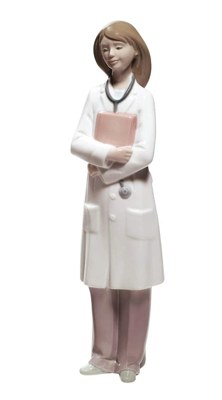 NAO Doctor - Female. Porcelain Doctor Figure.