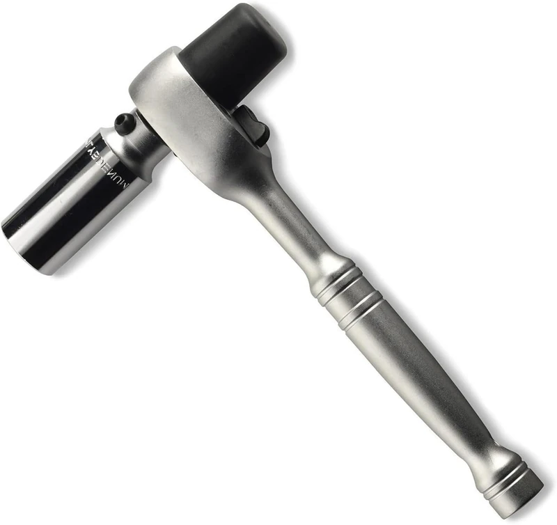 Neiko 03029A 1/2" Scaffold Ratchet Wrench | 9.5” Length | 36 Tooth Hammer Tip Head | Includes 7/8” 6 Point Deep Socket | Cr-V Steel …