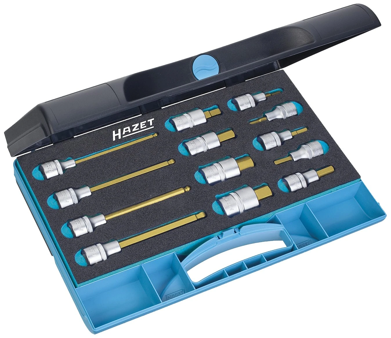 HAZET 986/13 Hexagon Profile Screwdriver Socket Set - CVD-Tin Coated
