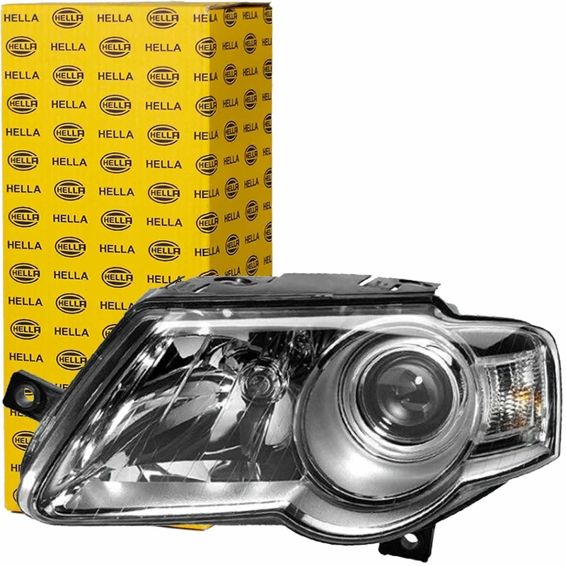 HELLA 1EL 247 014-021 DE/FF/Halogen-Headlight - ECE - for right-hand traffic - Right Front