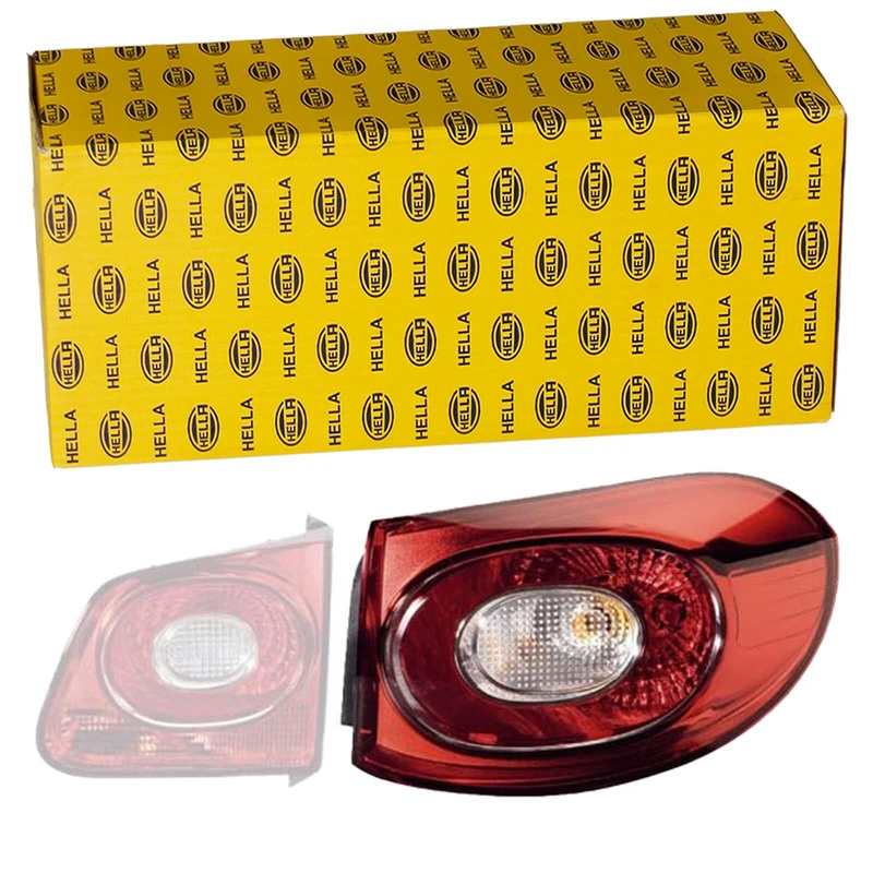 HELLA 2SD 009 691-091 Rearlight - Bulb - White / Red - Outer section - left