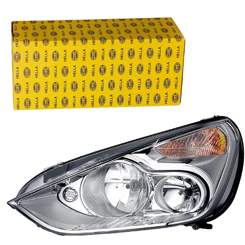 HELLA 1EJ 009 250-731 Halogen-Headlight - ECE - for right-hand traffic - Left Front