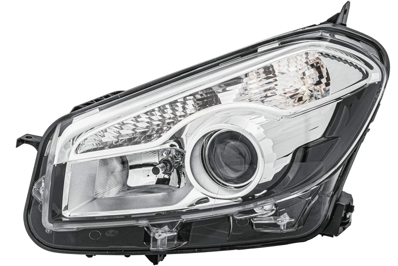 HELLA 1EL 010 335-051 Halogen/DE-Headlight - ECE - for right-hand traffic - Left Front