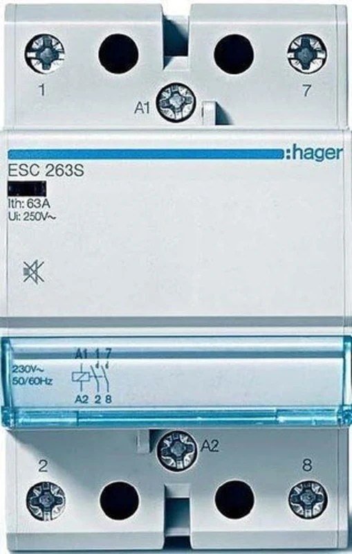 Hager ESC340S - Silent Contactor 40a 3na 230v