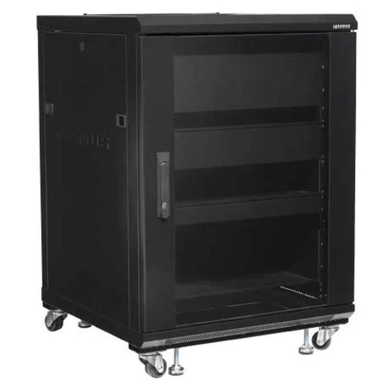 Sanus Systems CFR2115 Freestanding Rack 15U 226.8kg Black Shelving - Shelves (226.8kg, Freestanding Rack, 15U, Black, Steel, 599.4mm)