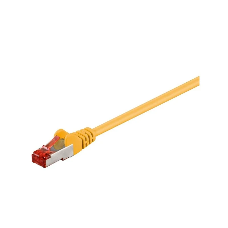 Goobay 95645 CAT 6 Patch Cable, S/FTP (PiMF), Yellow, 25 m Length