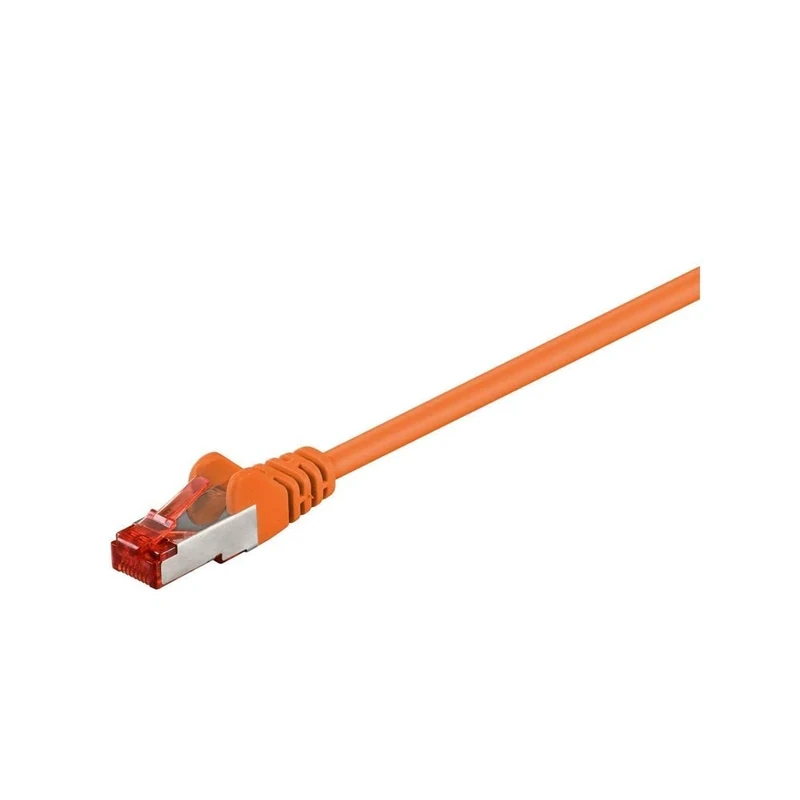 Goobay 95649 CAT 6 Patch Cable, S/FTP (PiMF), Orange, 25 m Length